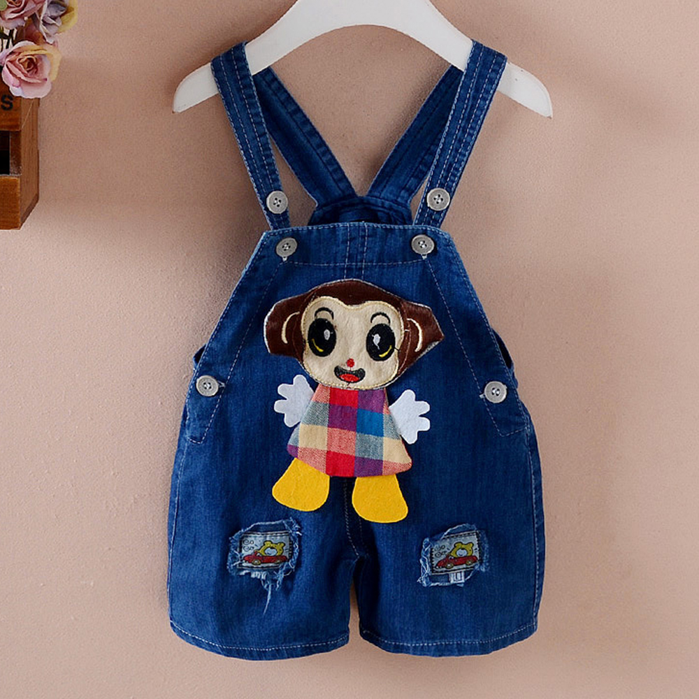 【12M-4Y】Kid Cartoon Denim Overalls(Only Overalls) - 9201 【12M-4Y】Kid Cartoon Denim Overalls(Only Overalls) - 9201