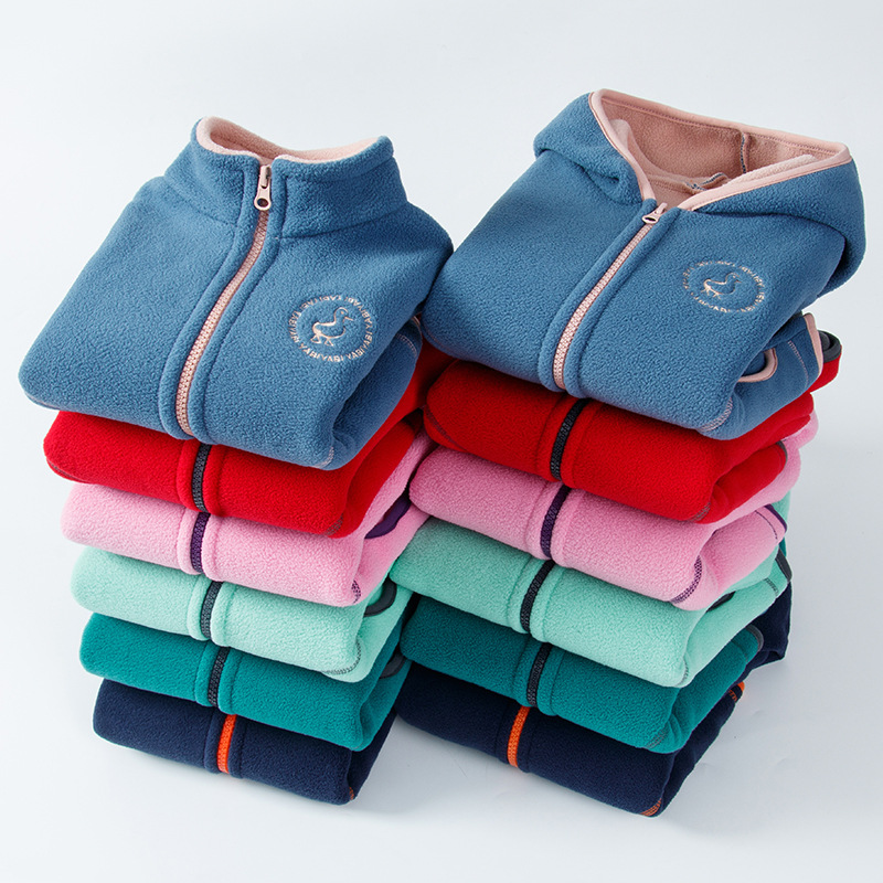 【2Y-13Y】Kids Casual Polar Fleece Hooded Jacket - 31116 【2Y-13Y】Kids Casual Polar Fleece Hooded Jacket - 31116