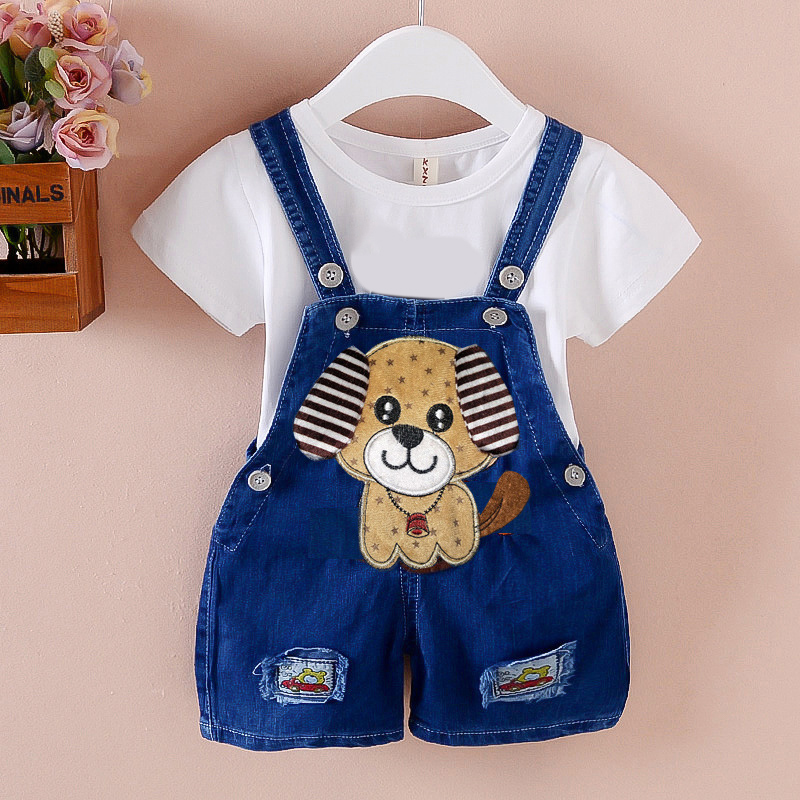 【12M-4Y】Kid Cartoon Denim Overalls(Only Overalls) - 9201 【12M-4Y】Kid Cartoon Denim Overalls(Only Overalls) - 9201