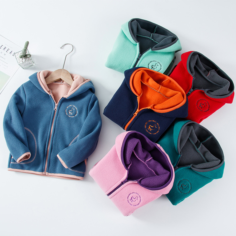 【2Y-13Y】Kids Casual Polar Fleece Hooded Jacket - 31116 【2Y-13Y】Kids Casual Polar Fleece Hooded Jacket - 31116