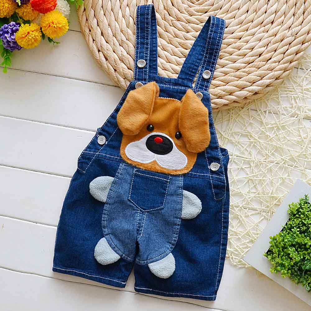 【12M-4Y】Kid Cartoon Denim Overalls(Only Overalls) - 9201 【12M-4Y】Kid Cartoon Denim Overalls(Only Overalls) - 9201