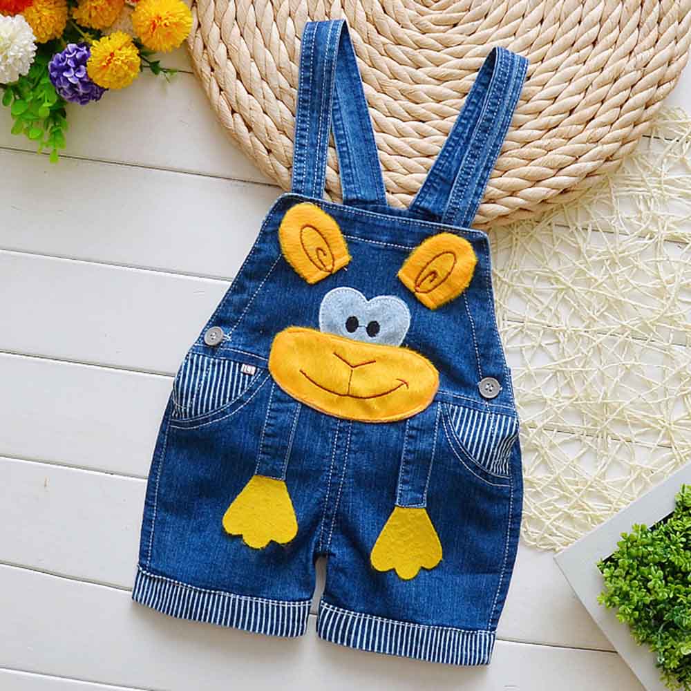 【12M-4Y】Kid Cartoon Denim Overalls(Only Overalls) - 9201 【12M-4Y】Kid Cartoon Denim Overalls(Only Overalls) - 9201