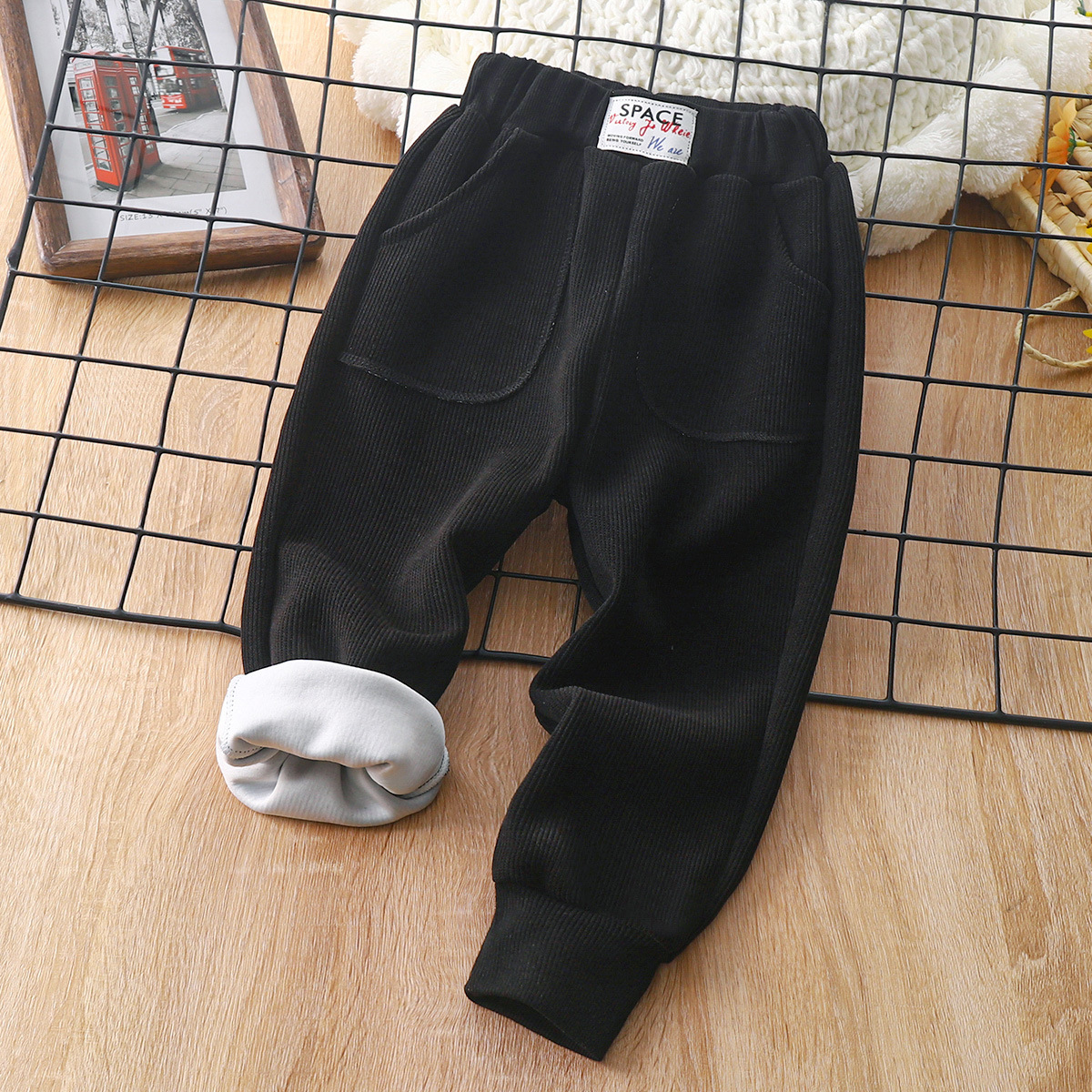 【12M-8Y】Kids Casual Pocket Design Solid Color Pants 【12M-8Y】Kids Casual Pocket Design Solid Color Pants
