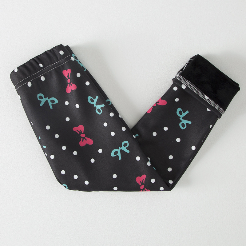 【2Y-13Y】Girls Casual Butterfly & Houndstooth & Flowers Fleece Leggings 【2Y-13Y】Girls Casual Butterfly & Houndstooth & Flowers Fleece Leggings