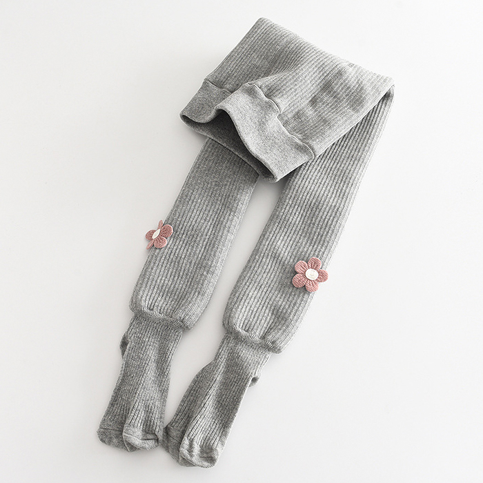 【1Y-11Y】Girls Cute Floral Embroidery Thickened Fleece Pantyhose 【1Y-11Y】Girls Cute Floral Embroidery Thickened Fleece Pantyhose