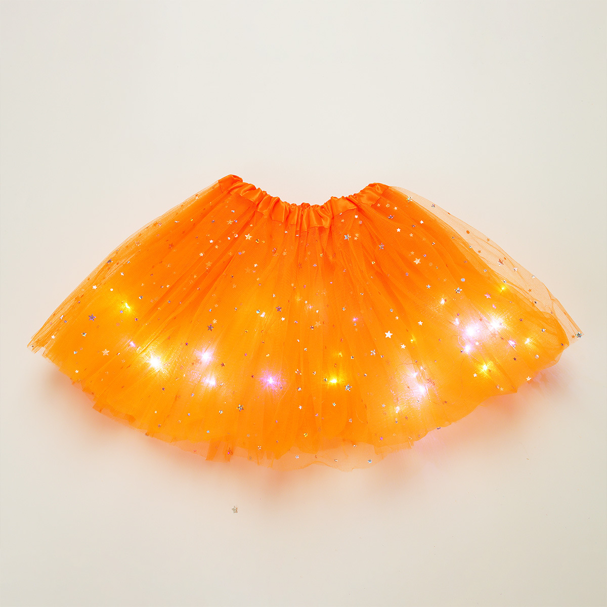 【18M-7Y】Girl LED Glowing Mesh Skirt 【18M-7Y】Girl LED Glowing Mesh Skirt