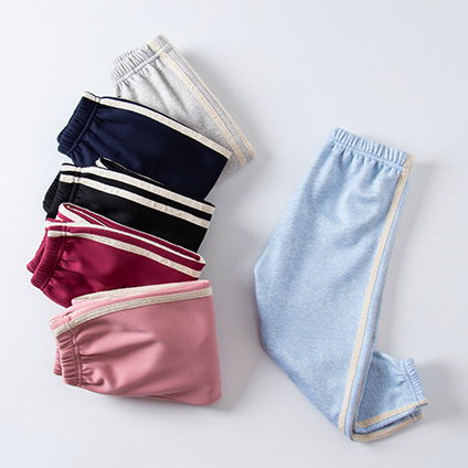 【2Y-13Y】Boys And Girls Fashion Casual Webbing Fleece Pants 【2Y-13Y】Boys And Girls Fashion Casual Webbing Fleece Pants