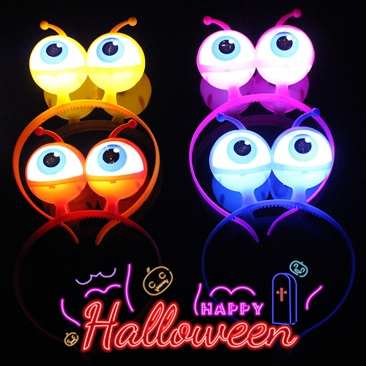 Kids Halloween LED Luminous Eyes Hair Band Kids Halloween LED Luminous Eyes Hair Band