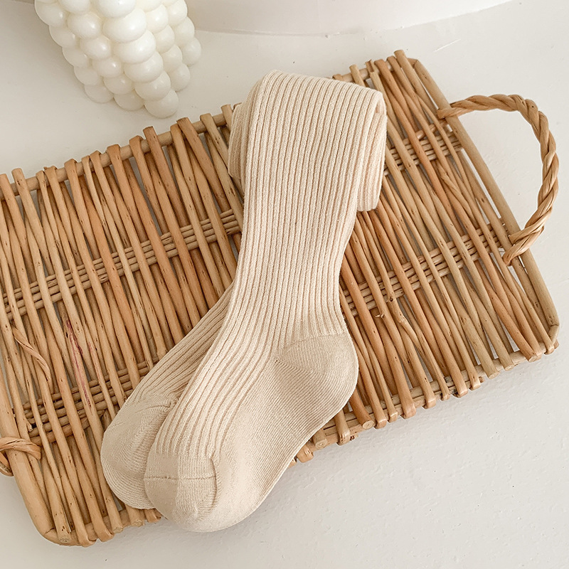【18M-8Y】Girls Fashionable Solid Color Cotton Comfortable Pantyhose 【18M-8Y】Girls Fashionable Solid Color Cotton Comfortable Pantyhose