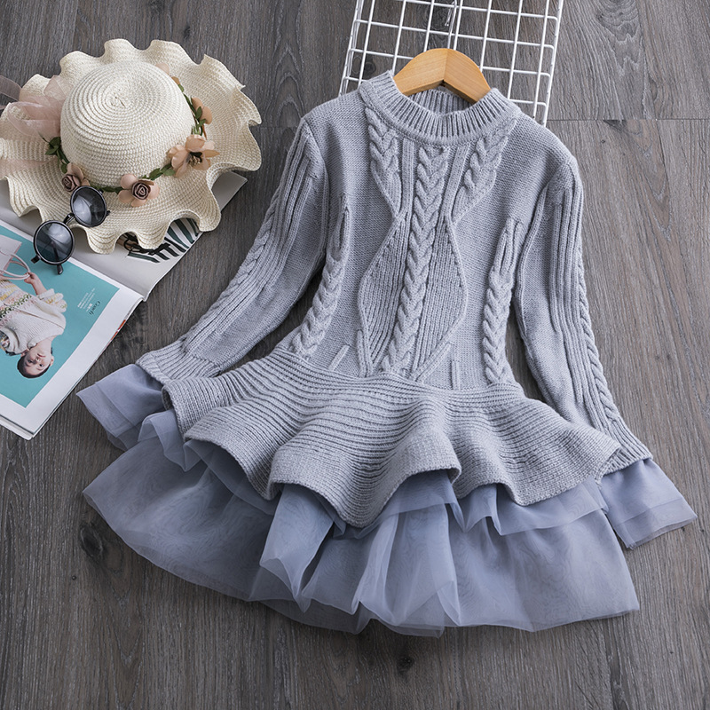 【2Y-8Y】Girl Sweet Long Sleeve Sweater - 33250 【2Y-8Y】Girl Sweet Long Sleeve Sweater - 33250