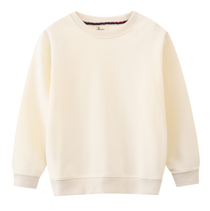 【18M-7Y】Kids Simple Solid Color Cotton Round Neck Long Sleeve Sweatshirt 【18M-7Y】Kids Simple Solid Color Cotton Round Neck Long Sleeve Sweatshirt