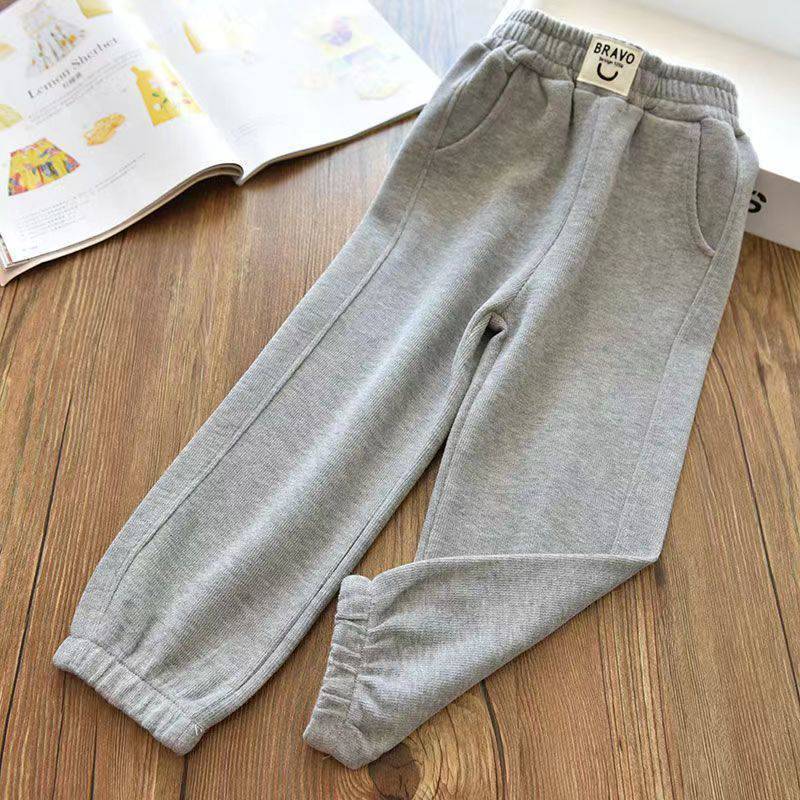 【18M-6Y】Kids Casual Solid Color Sweatpants Comfortable Pants 【18M-6Y】Kids Casual Solid Color Sweatpants Comfortable Pants