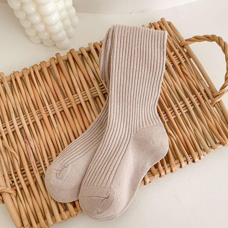 【18M-8Y】Girls Fashionable Solid Color Cotton Comfortable Pantyhose 【18M-8Y】Girls Fashionable Solid Color Cotton Comfortable Pantyhose
