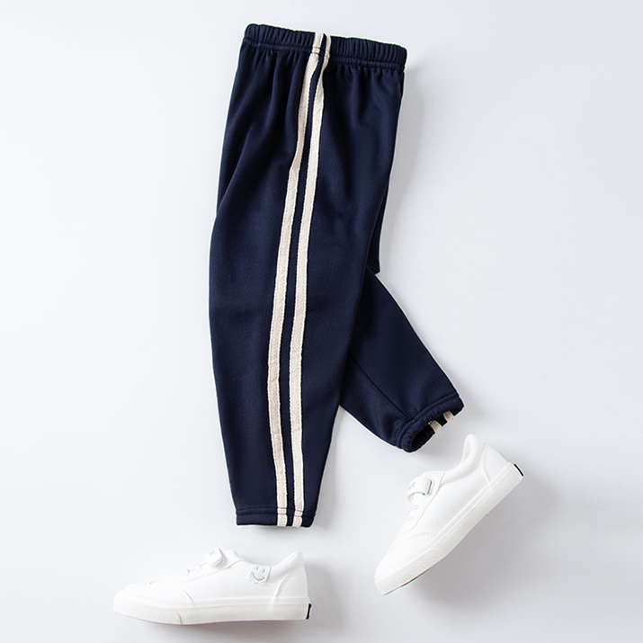 【2Y-13Y】Boys And Girls Fashion Casual Webbing Fleece Pants 【2Y-13Y】Boys And Girls Fashion Casual Webbing Fleece Pants