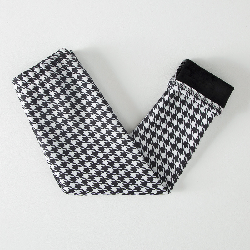 【2Y-13Y】Girls Casual Butterfly & Houndstooth & Flowers Fleece Leggings 【2Y-13Y】Girls Casual Butterfly & Houndstooth & Flowers Fleece Leggings