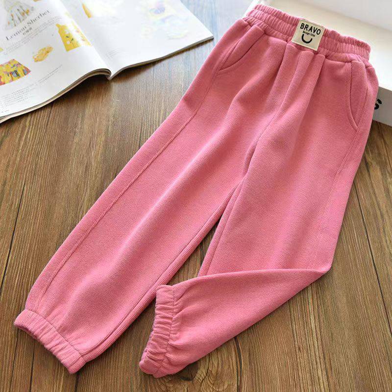 【18M-6Y】Kids Casual Solid Color Sweatpants Comfortable Pants 【18M-6Y】Kids Casual Solid Color Sweatpants Comfortable Pants