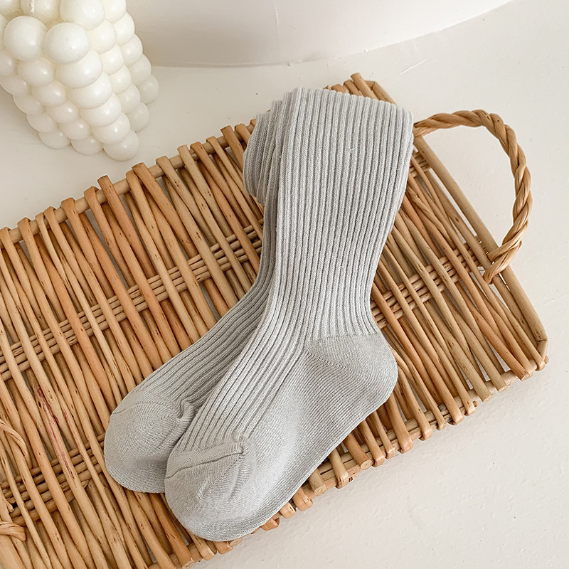 【18M-8Y】Girls Fashionable Solid Color Cotton Comfortable Pantyhose 【18M-8Y】Girls Fashionable Solid Color Cotton Comfortable Pantyhose