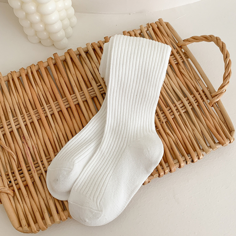 【18M-8Y】Girls Fashionable Solid Color Cotton Comfortable Pantyhose 【18M-8Y】Girls Fashionable Solid Color Cotton Comfortable Pantyhose