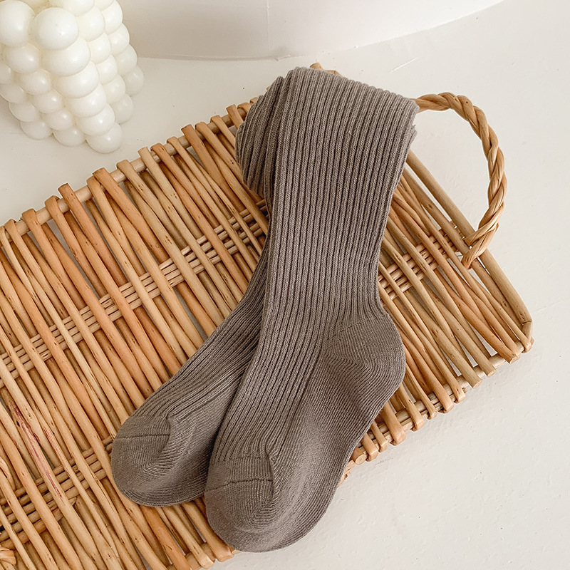 【18M-8Y】Girls Fashionable Solid Color Cotton Comfortable Pantyhose 【18M-8Y】Girls Fashionable Solid Color Cotton Comfortable Pantyhose