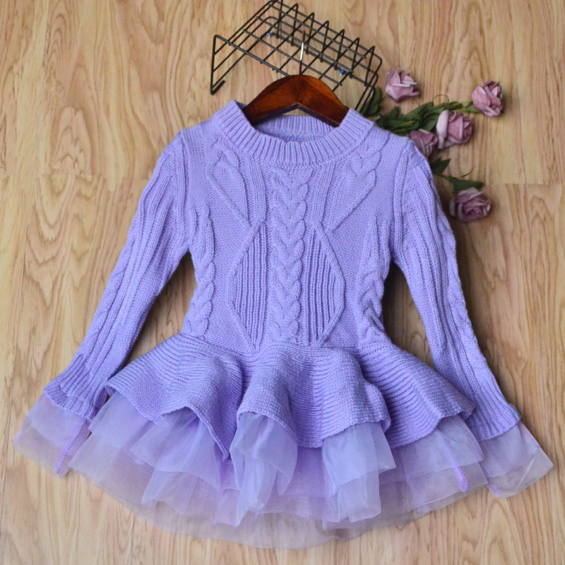 【2Y-8Y】Girl Sweet Long Sleeve Sweater - 33250 【2Y-8Y】Girl Sweet Long Sleeve Sweater - 33250