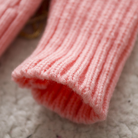 【18M-8Y】Kids Bear Pattern High Neckline Sweater - 3107 【18M-8Y】Kids Bear Pattern High Neckline Sweater - 3107
