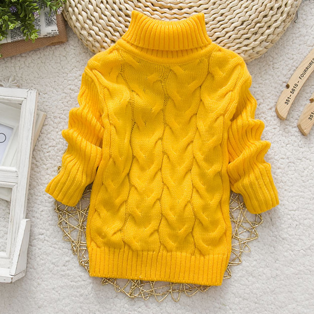 【12M-8Y】Toddler Kids Fashion Solid Color Long Sleeve Funnel Neck Sweater 【12M-8Y】Toddler Kids Fashion Solid Color Long Sleeve Funnel Neck Sweater