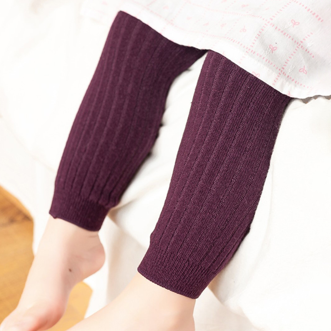 【6M-6Y】Kids Casual Solid Color Leggings 【6M-6Y】Kids Casual Solid Color Leggings