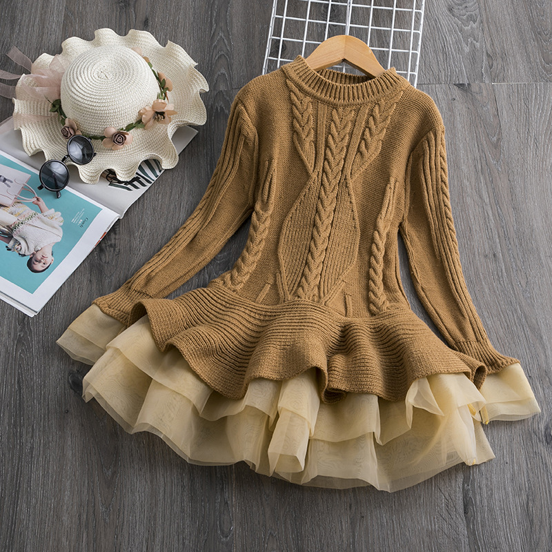 【2Y-8Y】Girl Sweet Long Sleeve Sweater - 33250 【2Y-8Y】Girl Sweet Long Sleeve Sweater - 33250