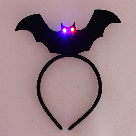 Kids Halloween LED Luminous Bat Hair Band Kids Halloween LED Luminous Bat Hair Band