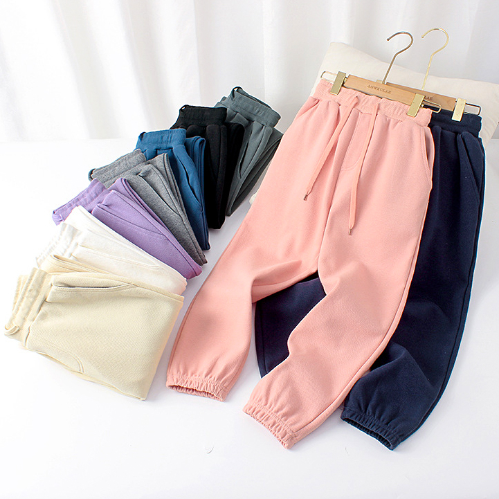 【4Y-12Y】Kids Casual Solid Color Comfortable Sweatpants 【4Y-12Y】Kids Casual Solid Color Comfortable Sweatpants