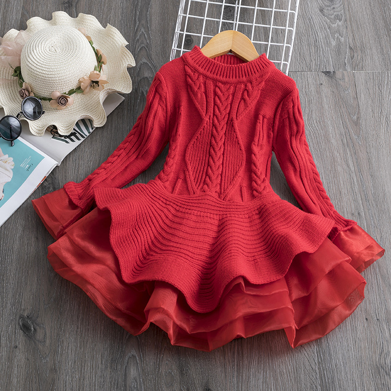 【2Y-8Y】Girl Sweet Long Sleeve Sweater - 33250 【2Y-8Y】Girl Sweet Long Sleeve Sweater - 33250