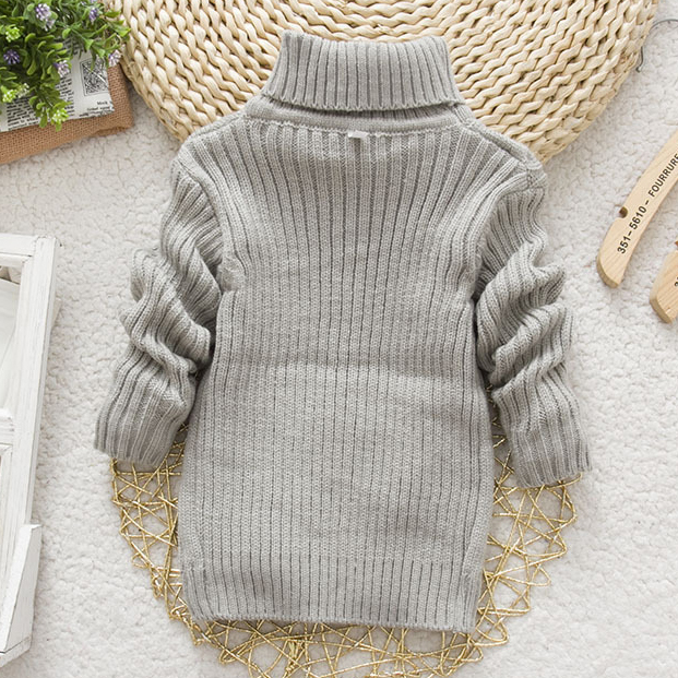 【12M-8Y】Toddler Kids Fashion Solid Color Long Sleeve Funnel Neck Sweater 【12M-8Y】Toddler Kids Fashion Solid Color Long Sleeve Funnel Neck Sweater