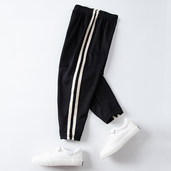 【2Y-13Y】Boys And Girls Fashion Casual Webbing Fleece Pants 【2Y-13Y】Boys And Girls Fashion Casual Webbing Fleece Pants