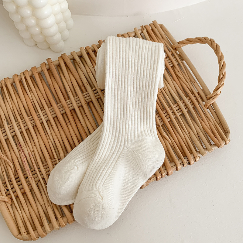 【18M-8Y】Girls Fashionable Solid Color Cotton Comfortable Pantyhose 【18M-8Y】Girls Fashionable Solid Color Cotton Comfortable Pantyhose