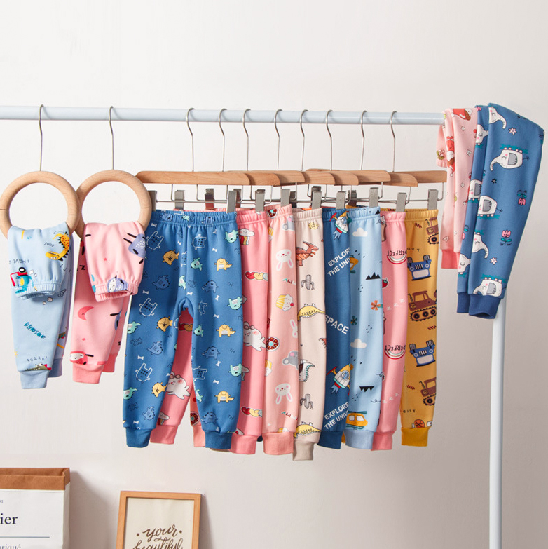【18M-13Y】Kids Casual Cartoon Print Fleece Pants 【18M-13Y】Kids Casual Cartoon Print Fleece Pants