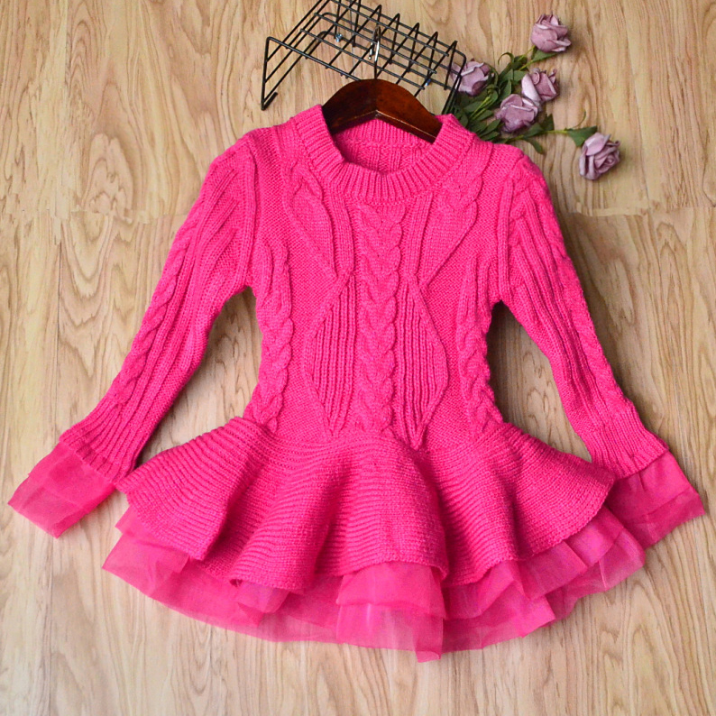 【2Y-8Y】Girl Sweet Long Sleeve Sweater - 33250 【2Y-8Y】Girl Sweet Long Sleeve Sweater - 33250