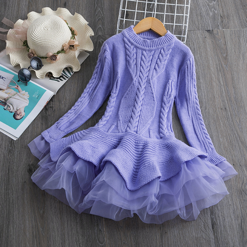 【2Y-8Y】Girl Sweet Long Sleeve Sweater - 33250 【2Y-8Y】Girl Sweet Long Sleeve Sweater - 33250