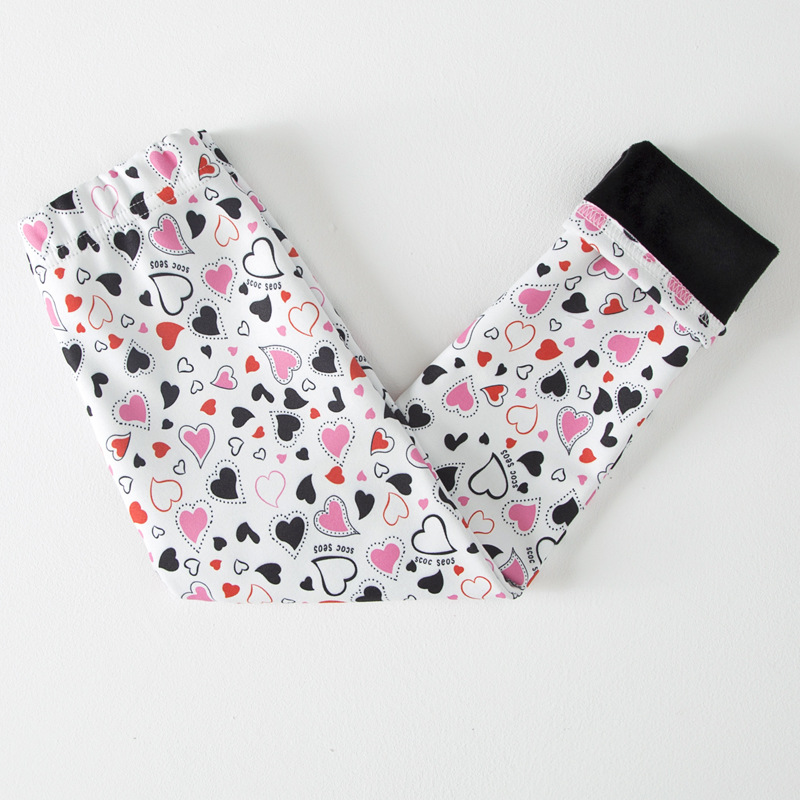 【2Y-13Y】Girls Casual Butterfly & Houndstooth & Flowers Fleece Leggings 【2Y-13Y】Girls Casual Butterfly & Houndstooth & Flowers Fleece Leggings