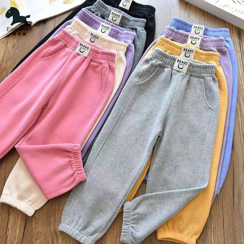 【18M-6Y】Kids Casual Solid Color Sweatpants Comfortable Pants 【18M-6Y】Kids Casual Solid Color Sweatpants Comfortable Pants