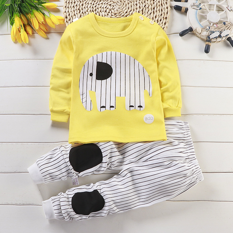 【12M-13Y】Boys Cartoon Print Long Sleeve Two-piece Suit 【12M-13Y】Boys Cartoon Print Long Sleeve Two-piece Suit