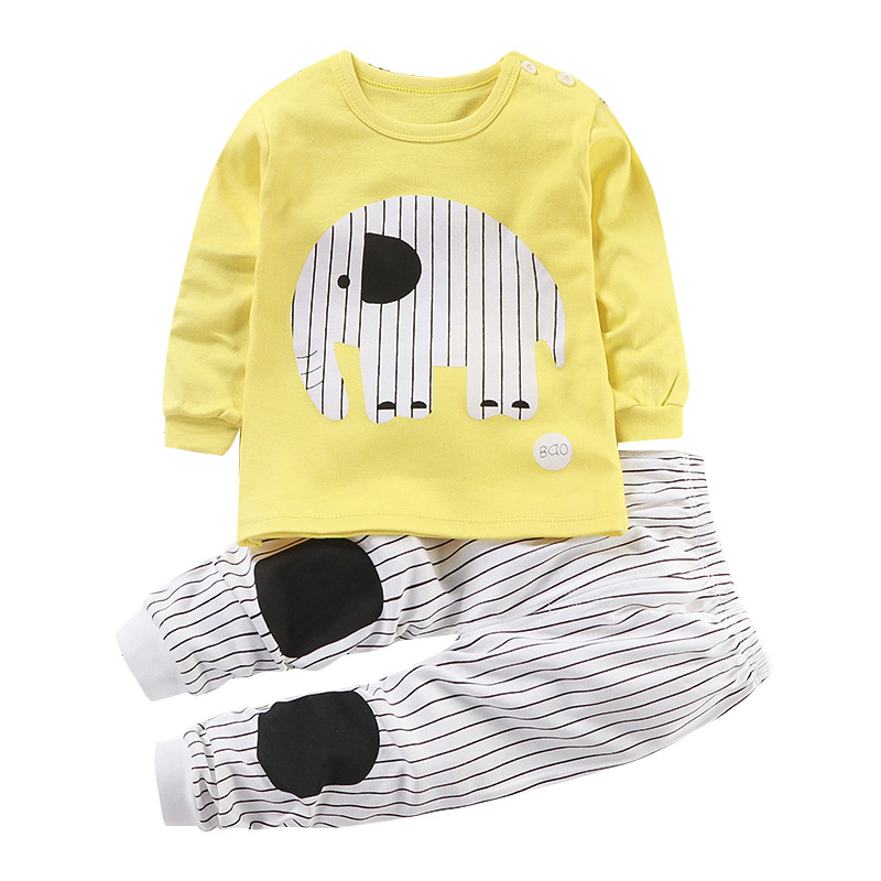 【12M-13Y】Boys Cartoon Print Long Sleeve Two-piece Suit 【12M-13Y】Boys Cartoon Print Long Sleeve Two-piece Suit