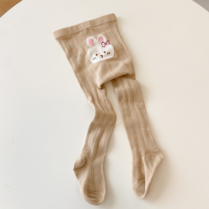 Girl Cute Cotton High Stretch Rabbit Jacquard Anti-pilling Tights Girl Cute Cotton High Stretch Rabbit Jacquard Anti-pilling Tights