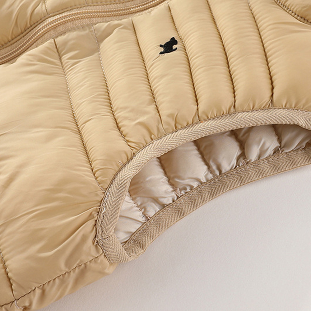 【3Y-10Y】Unisex Solid Color Quilted Cotton Keep Warm High Neck Vest Coat 【3Y-10Y】Unisex Solid Color Quilted Cotton Keep Warm High Neck Vest Coat