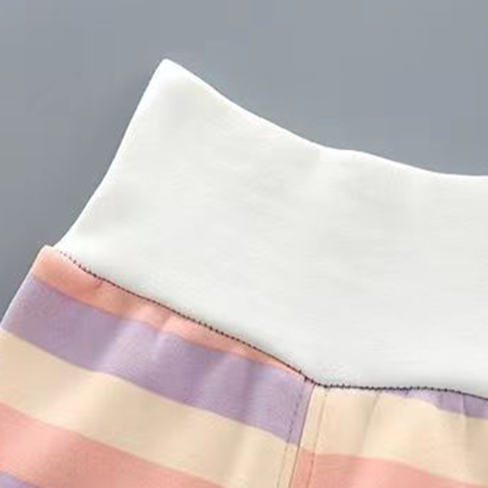 【9M-5Y】2-piece Unisex Keep Warm Colorful Stripe Print Long Sleeve Pajamas Set 【9M-5Y】2-piece Unisex Keep Warm Colorful Stripe Print Long Sleeve Pajamas Set