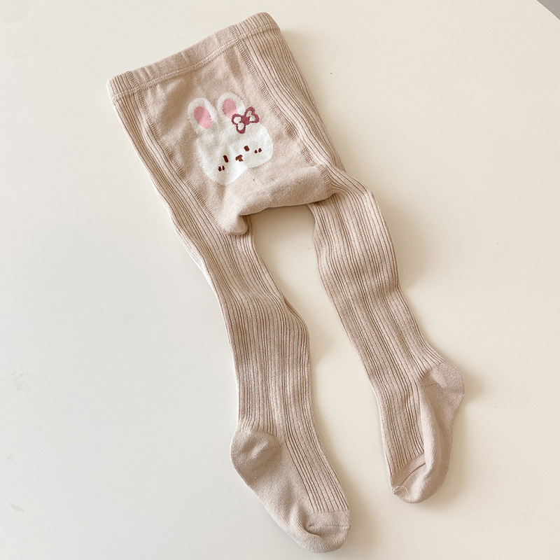 Girl Cute Cotton High Stretch Rabbit Jacquard Anti-pilling Tights Girl Cute Cotton High Stretch Rabbit Jacquard Anti-pilling Tights