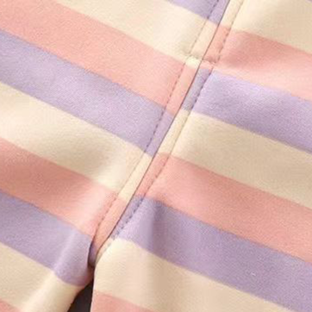 【9M-5Y】2-piece Unisex Keep Warm Colorful Stripe Print Long Sleeve Pajamas Set 【9M-5Y】2-piece Unisex Keep Warm Colorful Stripe Print Long Sleeve Pajamas Set
