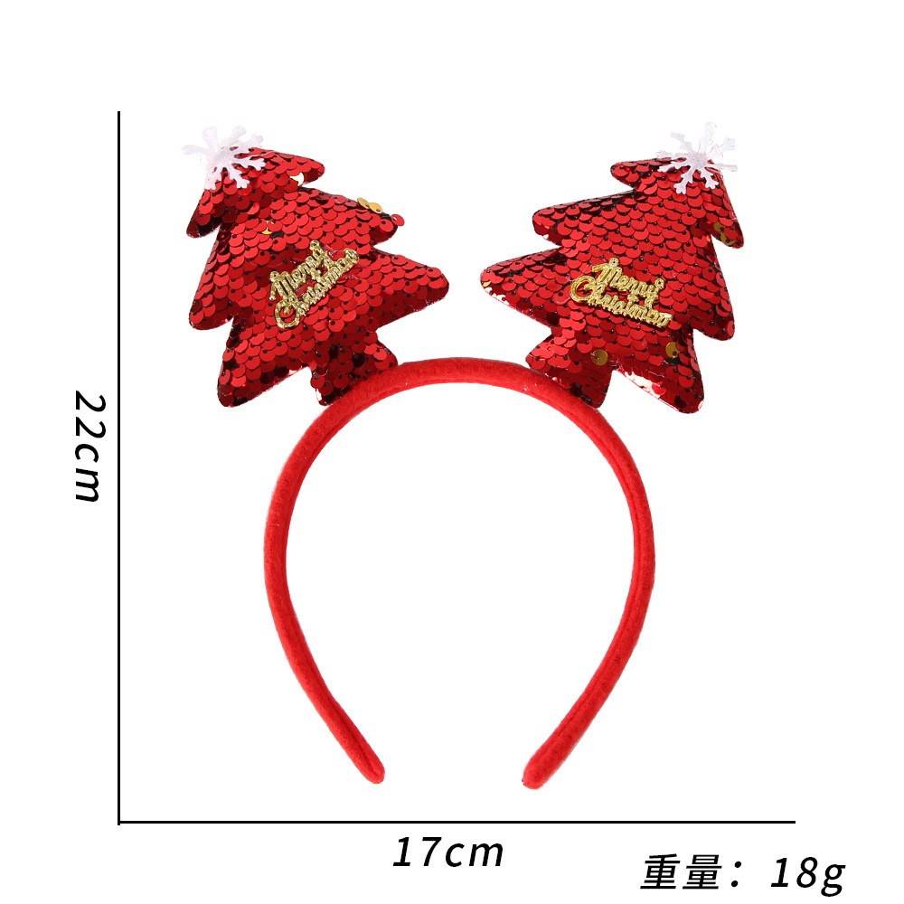Kids Christmas Santa Claus Christmas Tree Snowman Deer Bear Party Headband Kids Christmas Santa Claus Christmas Tree Snowman Deer Bear Party Headband