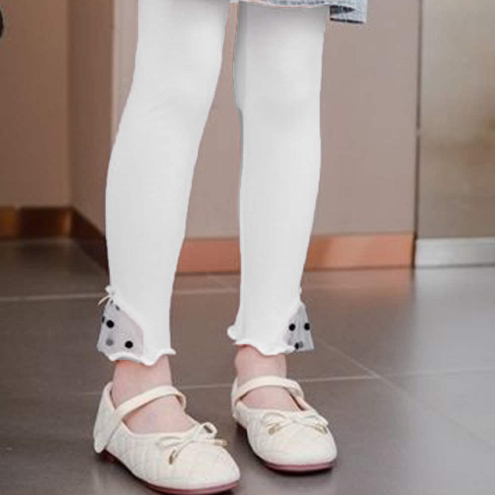 【18M-8Y】Girl Casual Cotton Solid Color Bow Stretch Breathable Leggings 【18M-8Y】Girl Casual Cotton Solid Color Bow Stretch Breathable Leggings