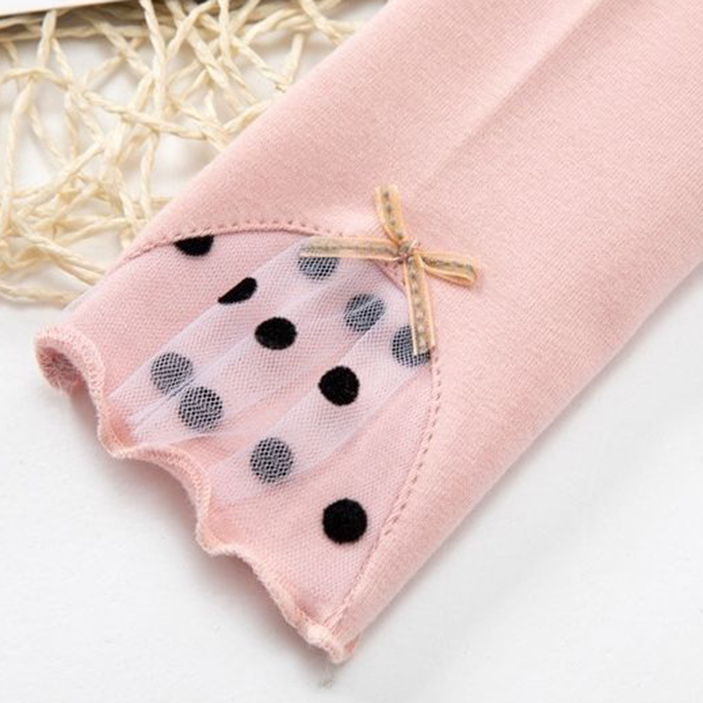 【18M-8Y】Girl Casual Cotton Solid Color Bow Stretch Breathable Leggings 【18M-8Y】Girl Casual Cotton Solid Color Bow Stretch Breathable Leggings