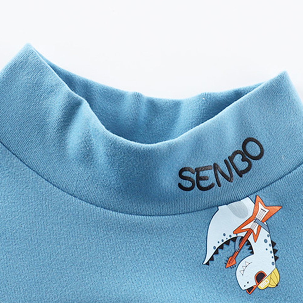 【12M-10Y】Unisex Casual Keep Warm Cartoon Print Multicolor Long Sleeve T-shirt 【12M-10Y】Unisex Casual Keep Warm Cartoon Print Multicolor Long Sleeve T-shirt
